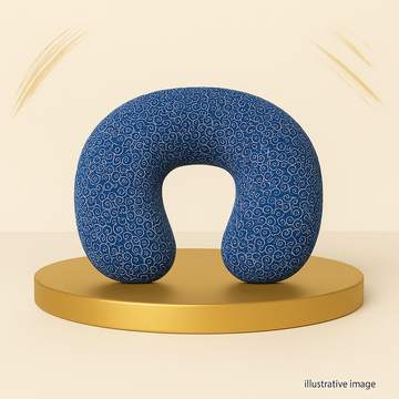 Neck Pillow 100% Cotton - Navi Blue